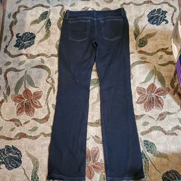 Joe's Curvy Mini Boot Cut Mid Rise Jeans Size 30 Everleight Dark Wash Skinny Leg - Picture 4 of 13